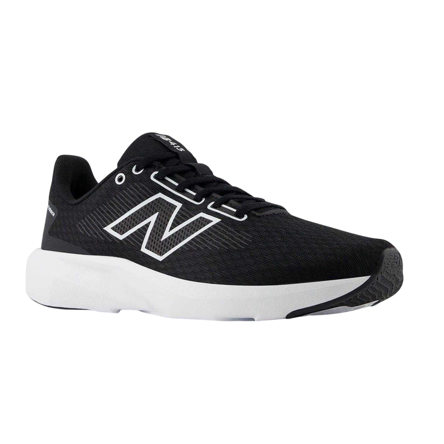 Jet Black - Lifestyle - New Balance Mens 413 V3 Mesh Running Low Heel Trainers