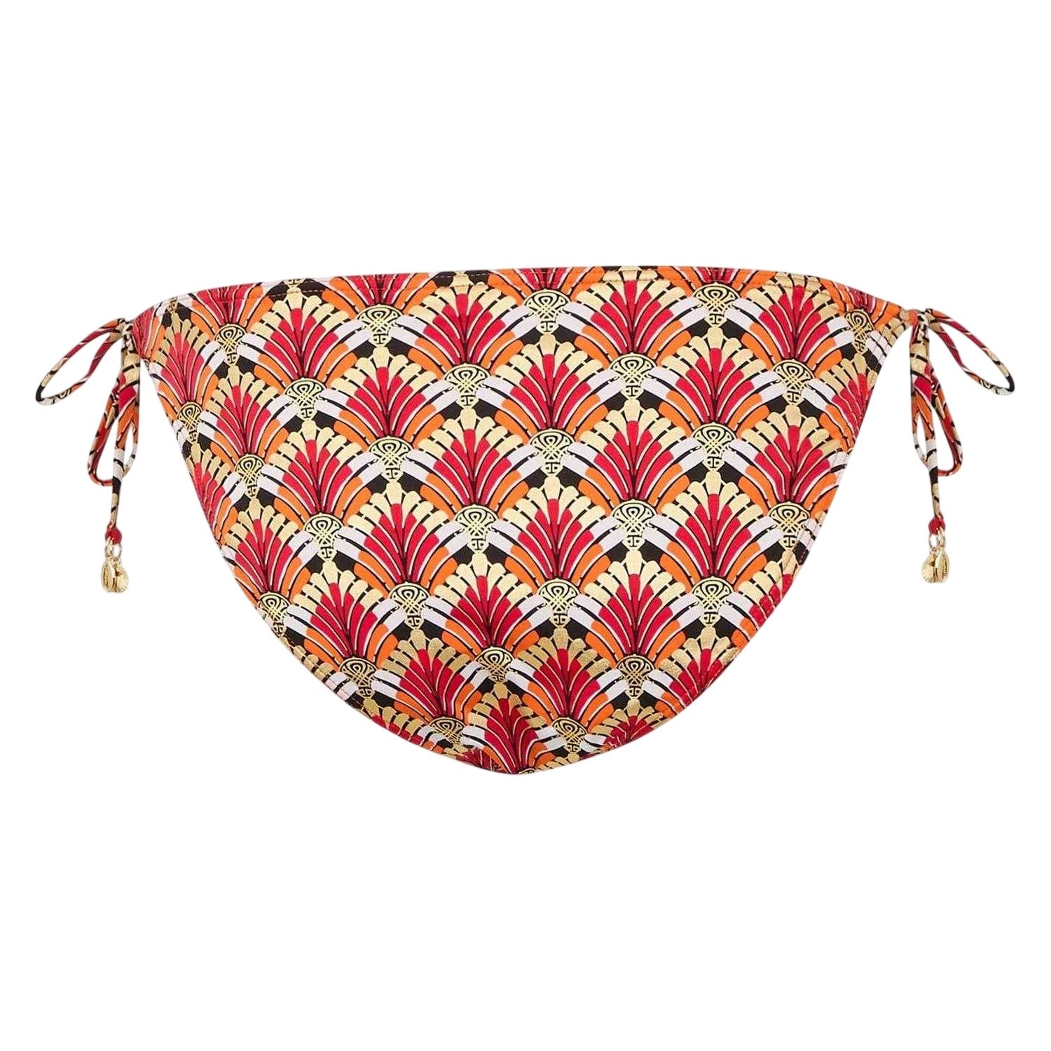 Deco Rose - Back - Biba Womens-Ladies Geometric Bikini Bottoms