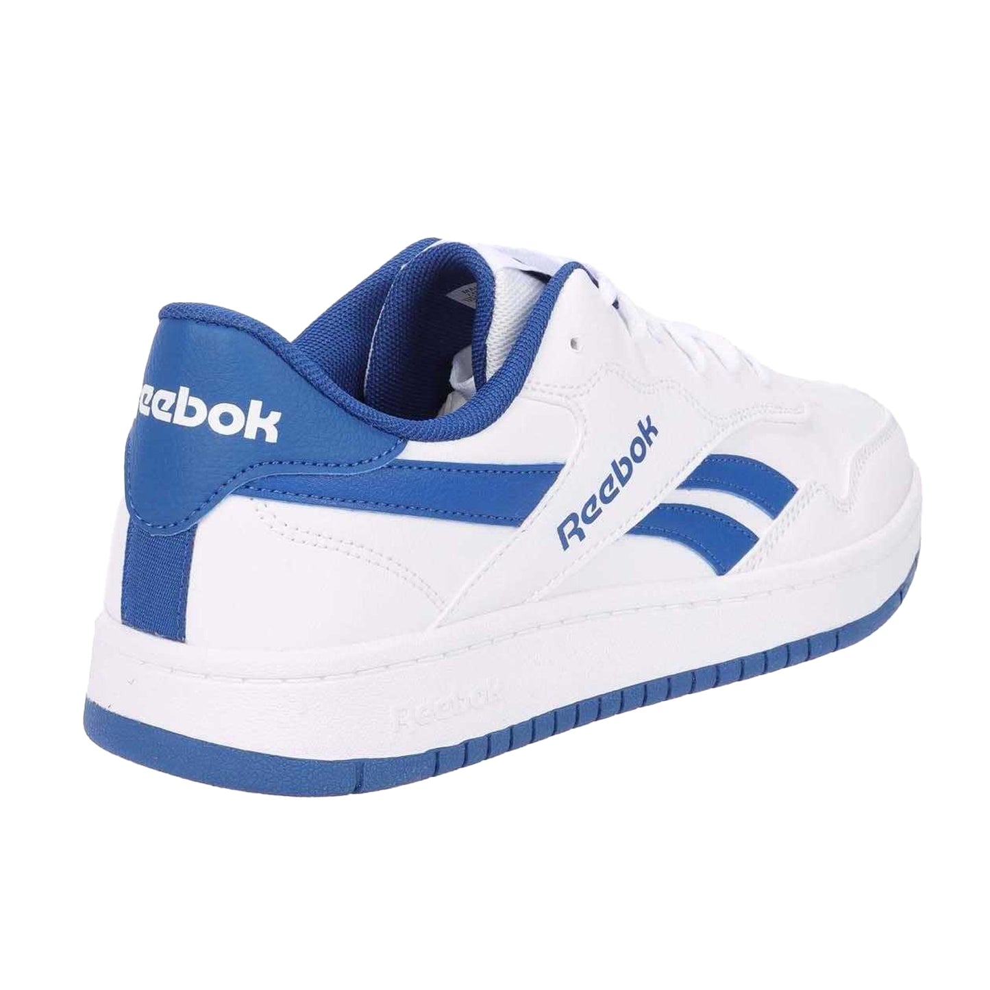 White-Blue - Back - Reebok Unisex Adult BB1000 Leather Trainers