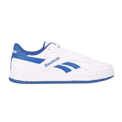 White-Blue - Side - Reebok Unisex Adult BB1000 Leather Trainers