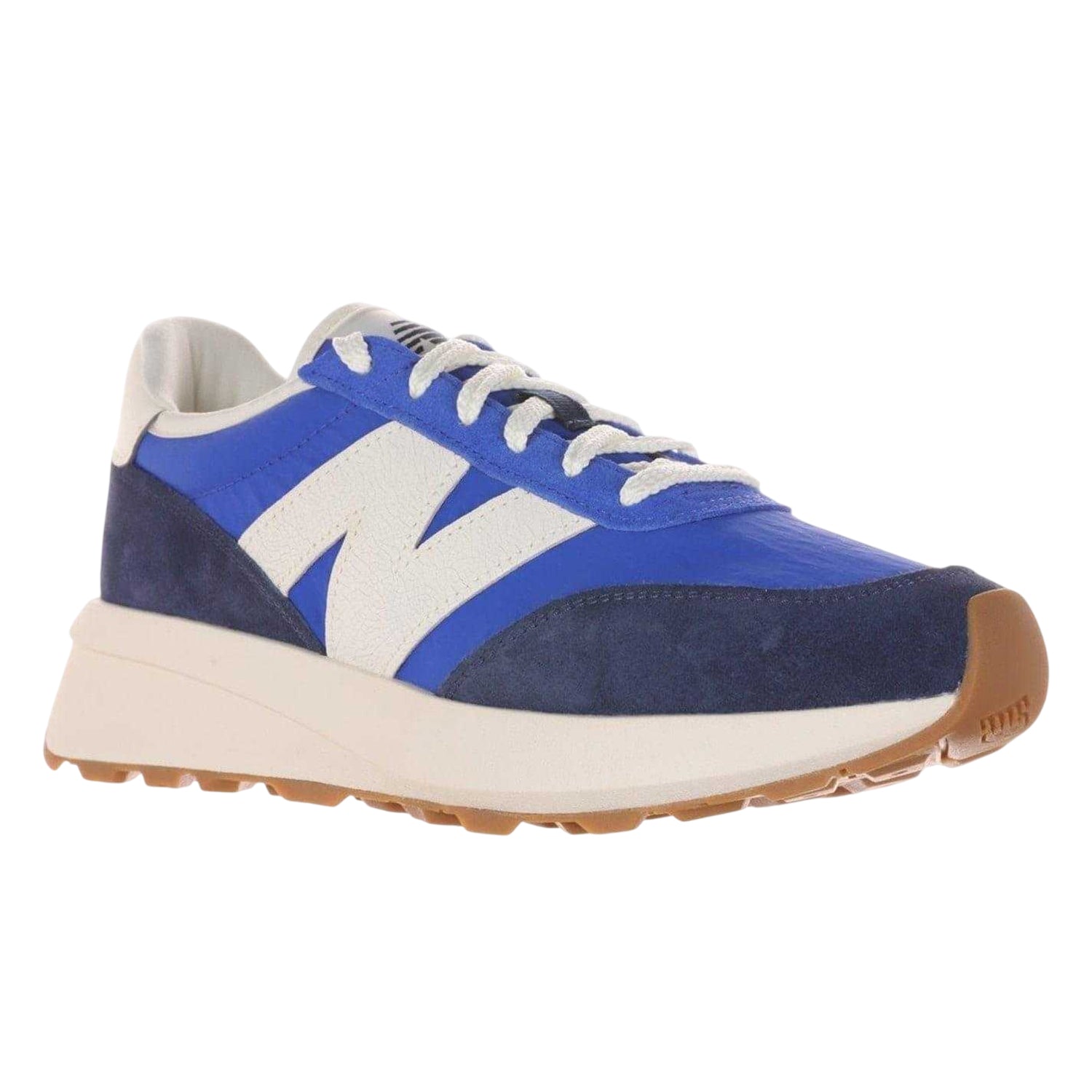 Navy-Gemstone Green - Lifestyle - New Balance Mens 370 Suede Trainers