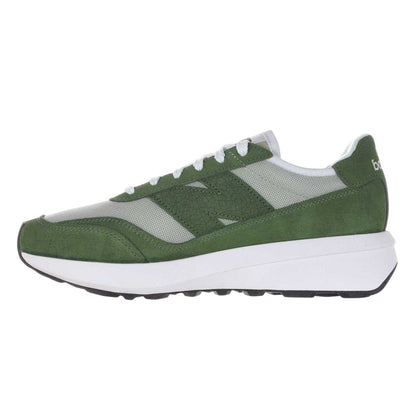 Green - Back - New Balance Mens 370 Suede Trainers