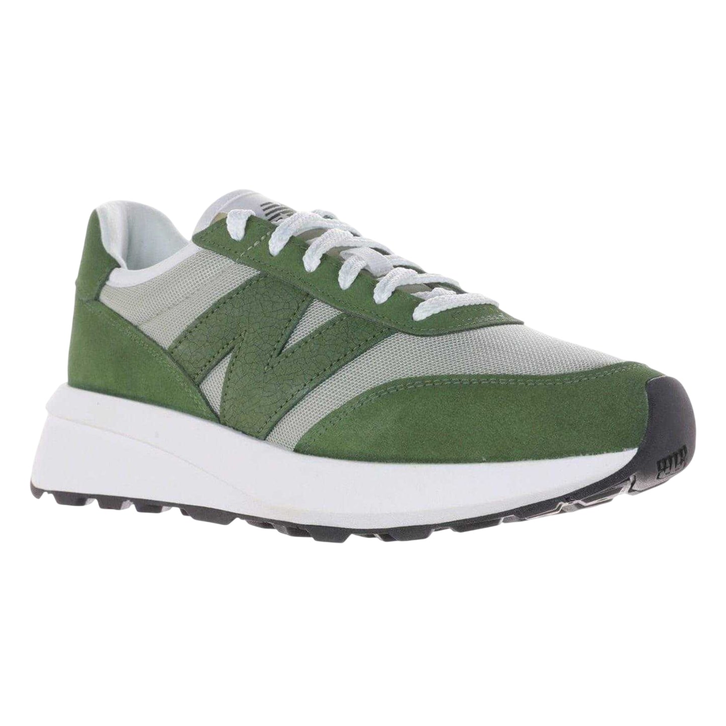Black - Pack Shot - New Balance Mens 370 Suede Trainers