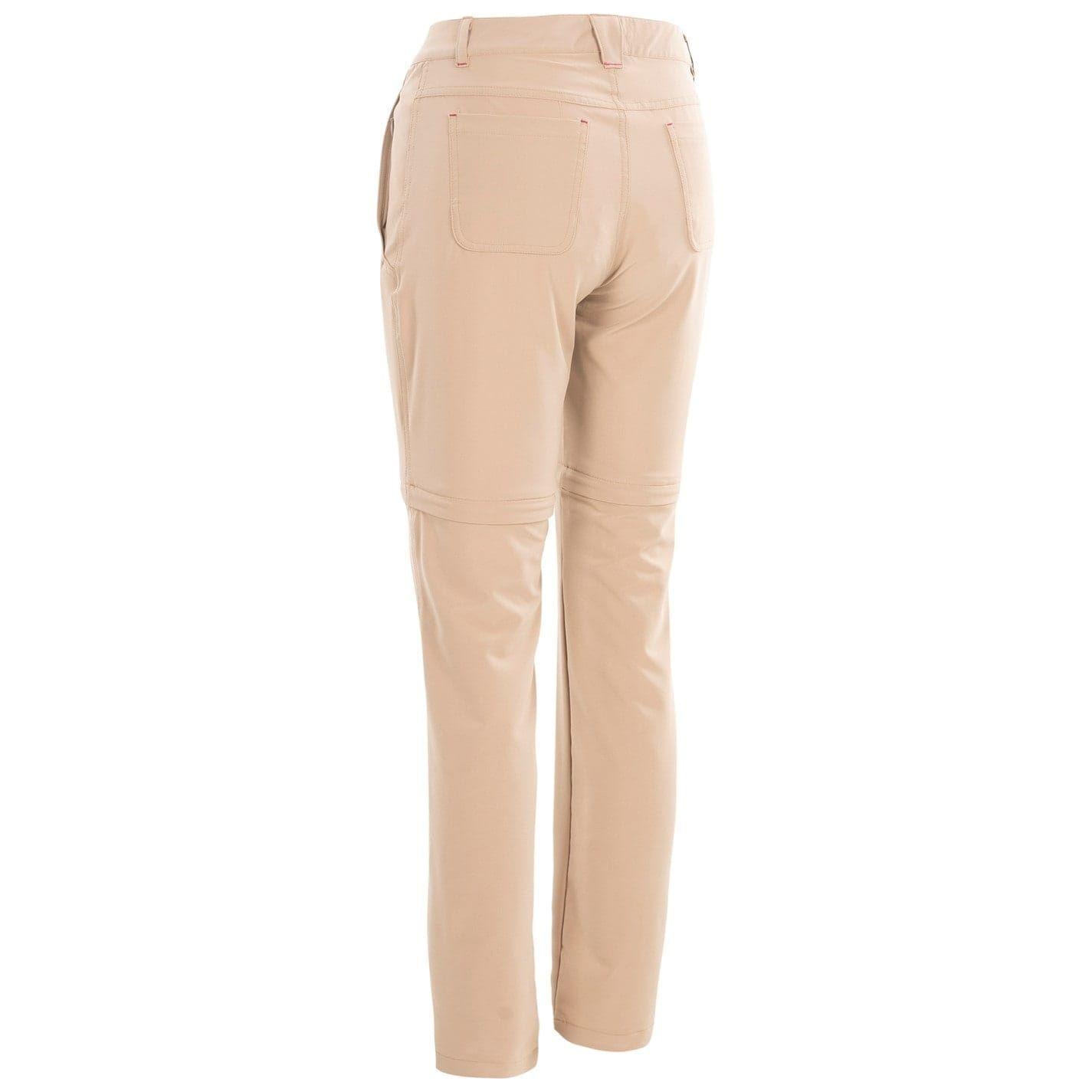 Wheat - Back - Trespass Womens-Ladies Eadie Convertible Regular Walking Trousers