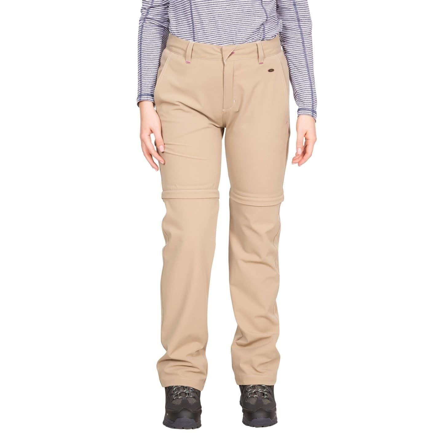 Wheat - Pack Shot - Trespass Womens-Ladies Eadie Convertible Regular Walking Trousers