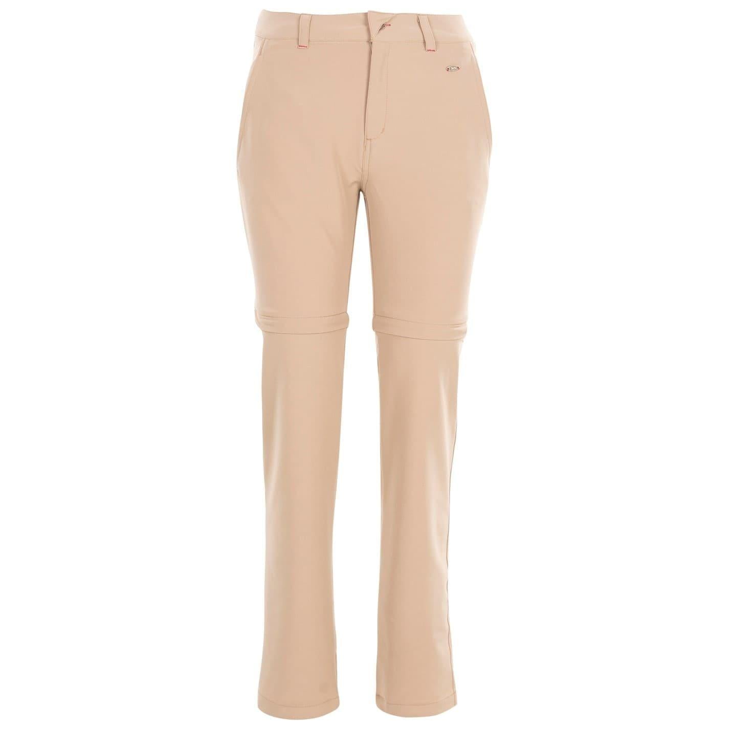 Wheat - Front - Trespass Womens-Ladies Eadie Convertible Regular Walking Trousers