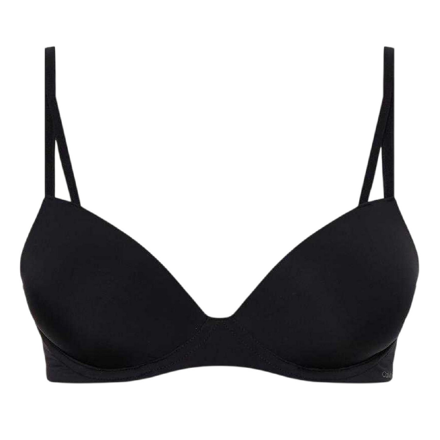 Black - Front - Calvin Klein Womens-Ladies Demi Underwired Bra