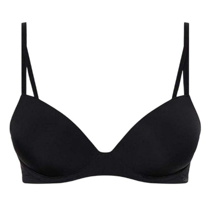 Black - Front - Calvin Klein Womens-Ladies Demi Underwired Bra