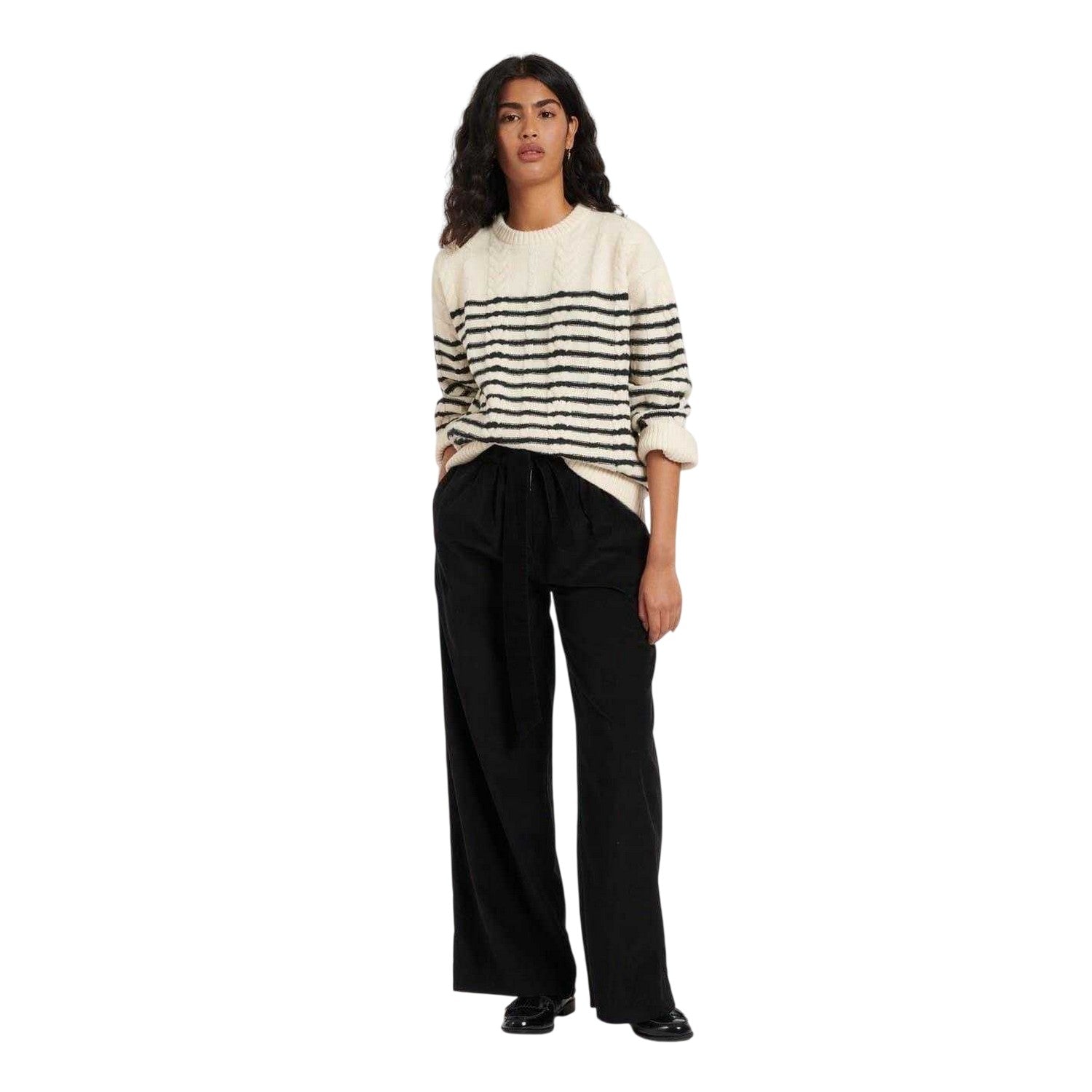 Black - Lifestyle - Nobody´s Child Womens-Ladies Wide Leg Trousers