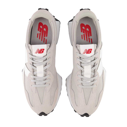 Light Grey-White - Side - New Balance Mens 327 Retro Trainers