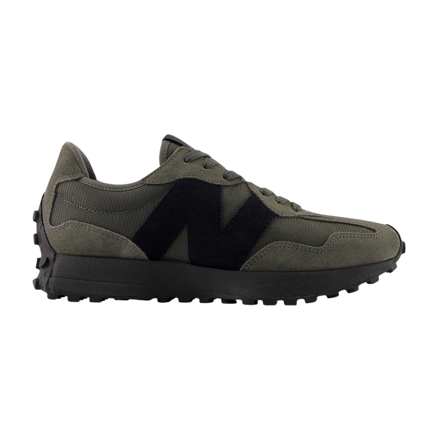 Tornado-Black - Front - New Balance Mens 327 Retro Trainers