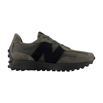 Tornado-Black - Front - New Balance Mens 327 Retro Trainers