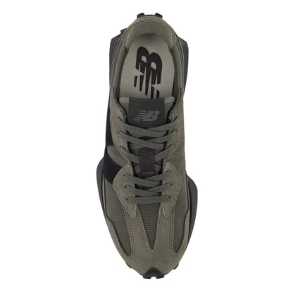 Tornado-Black - Side - New Balance Mens 327 Retro Trainers