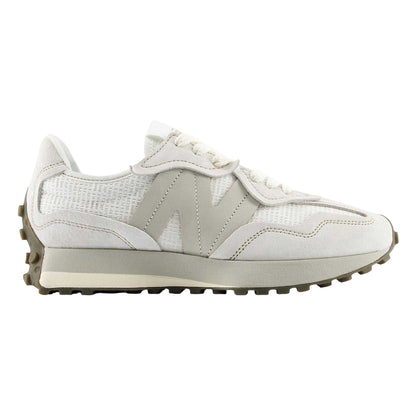 White - Front - New Balance Mens 327 Retro Trainers