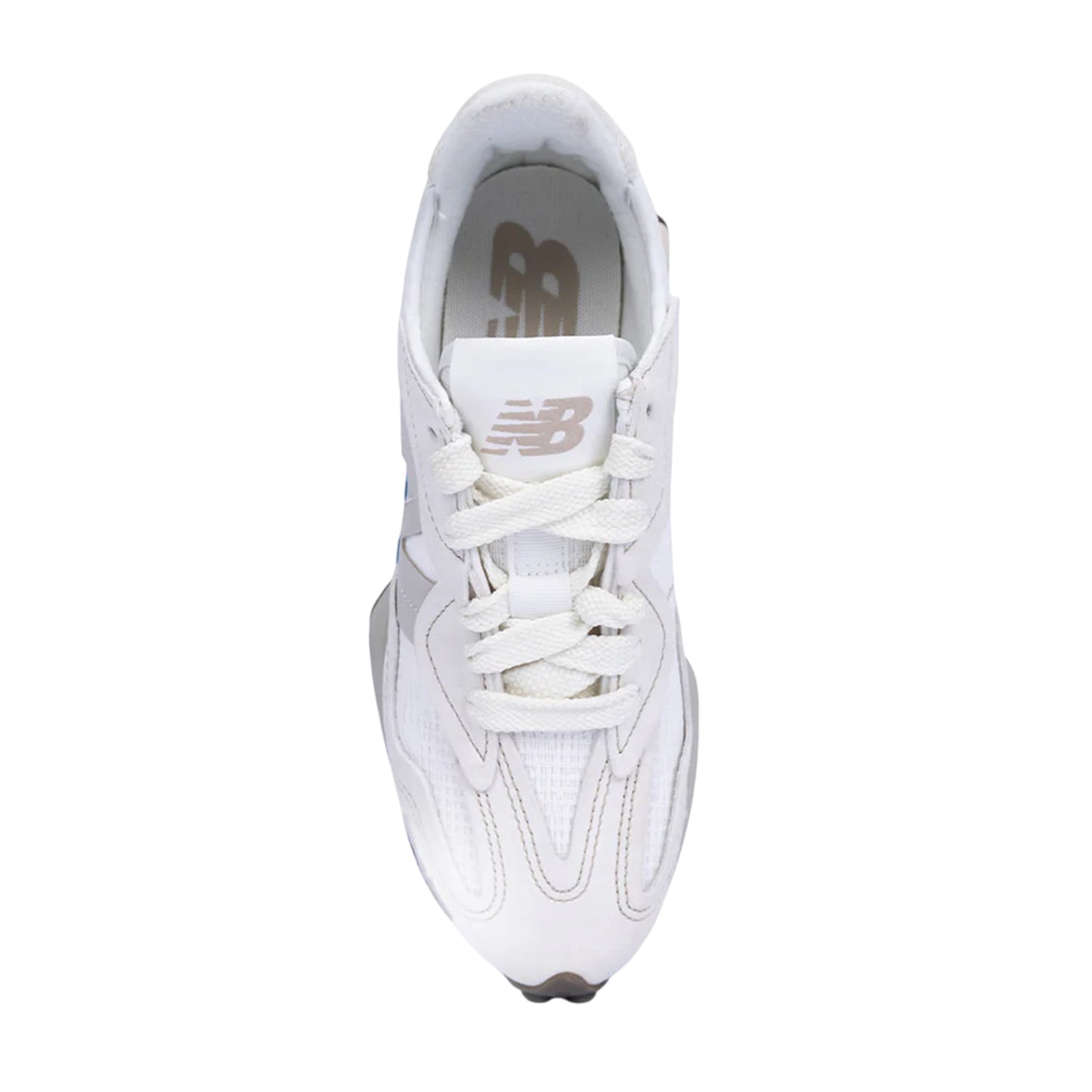 White - Side - New Balance Mens 327 Retro Trainers