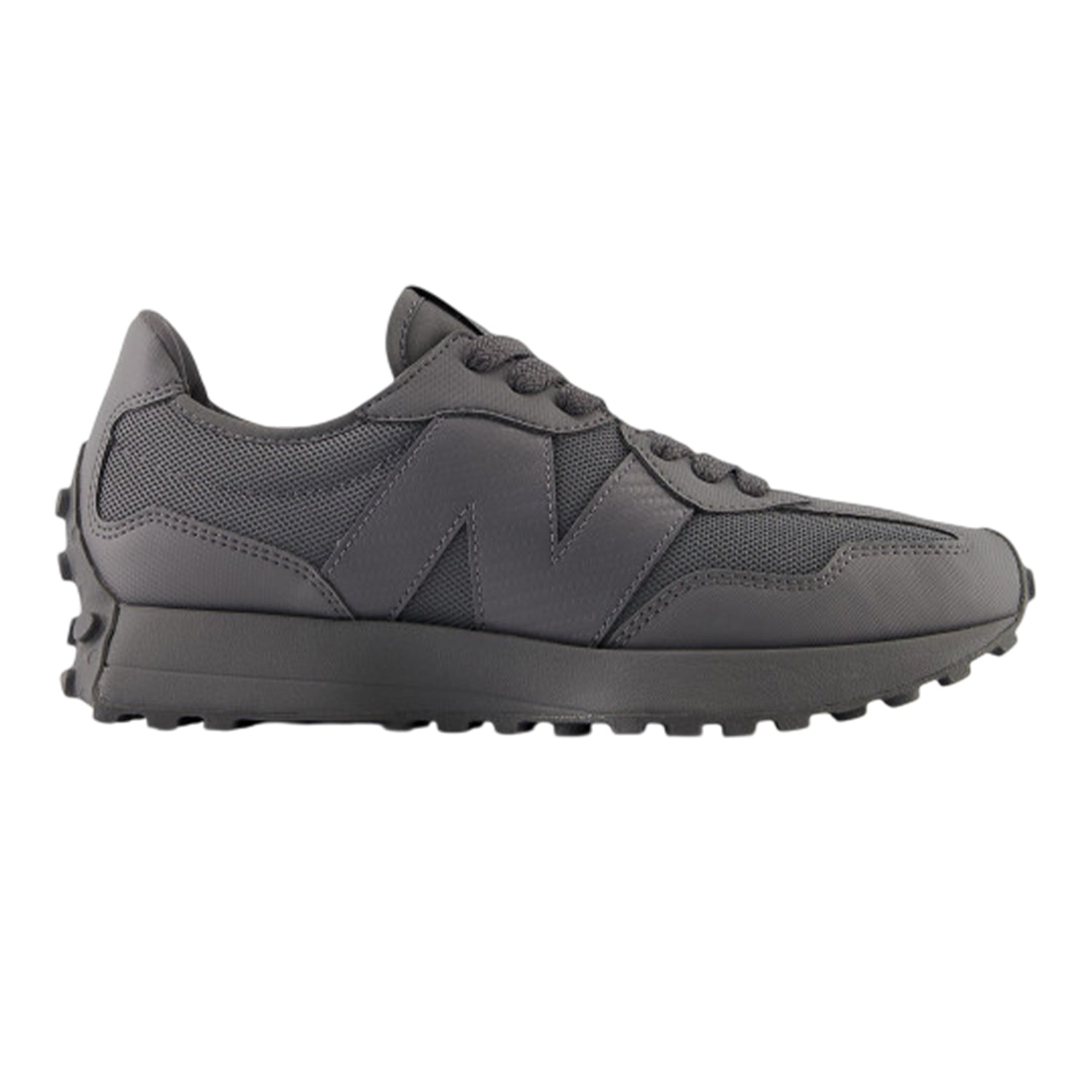 White Castlerock - Front - New Balance Mens 327 Retro Trainers