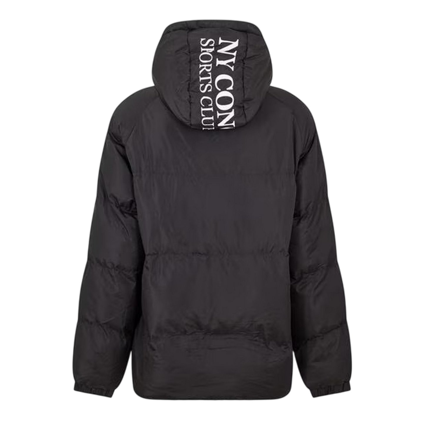 Black - Back - NY Concept Mens Full Zip Puffer Jacket