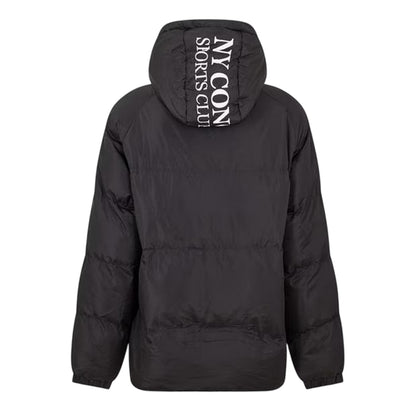 Black - Back - NY Concept Mens Full Zip Puffer Jacket