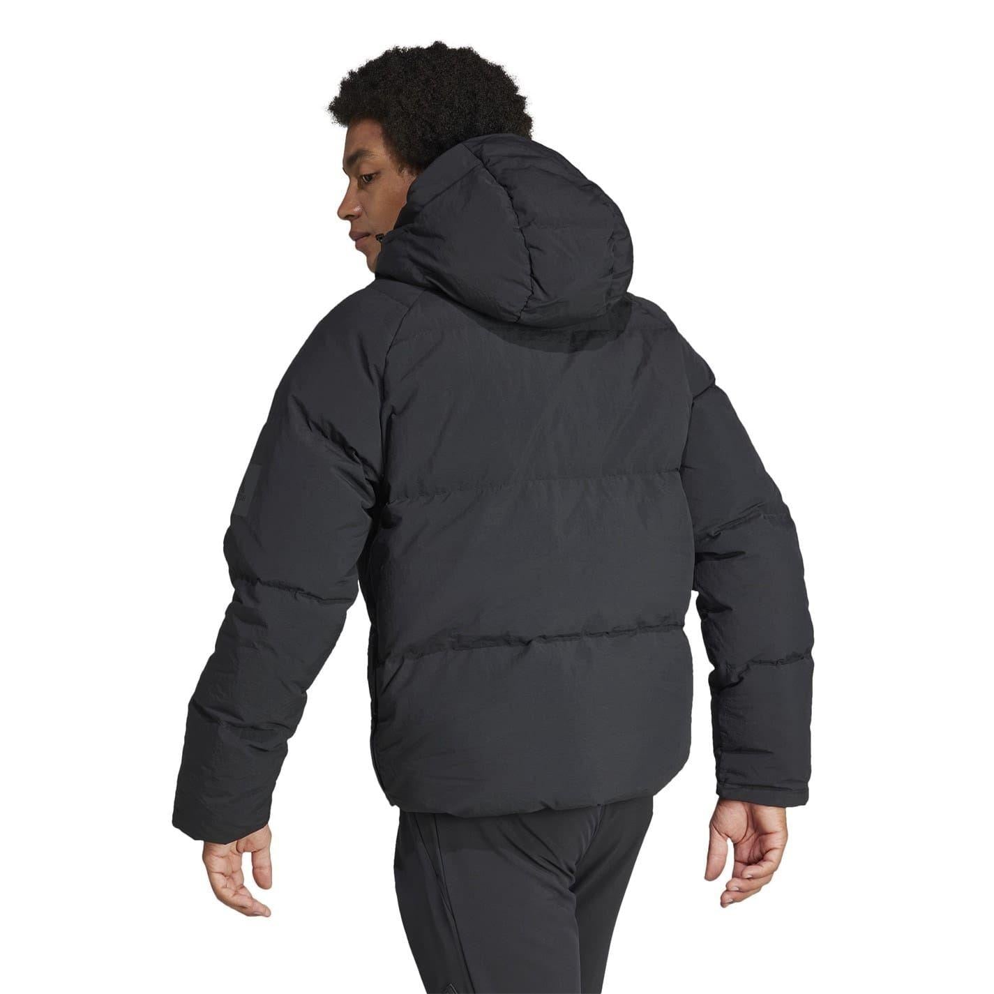 Black - Back - Adidas Mens Puffer Jacket