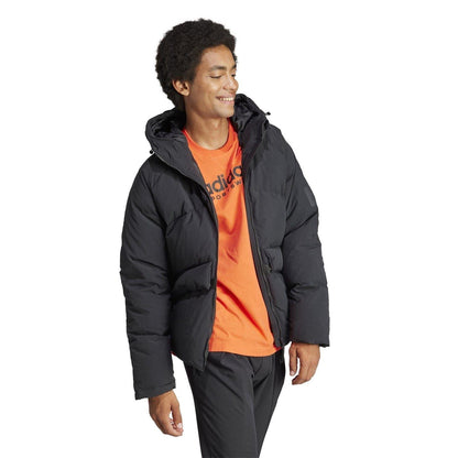 Black - Side - Adidas Mens Puffer Jacket