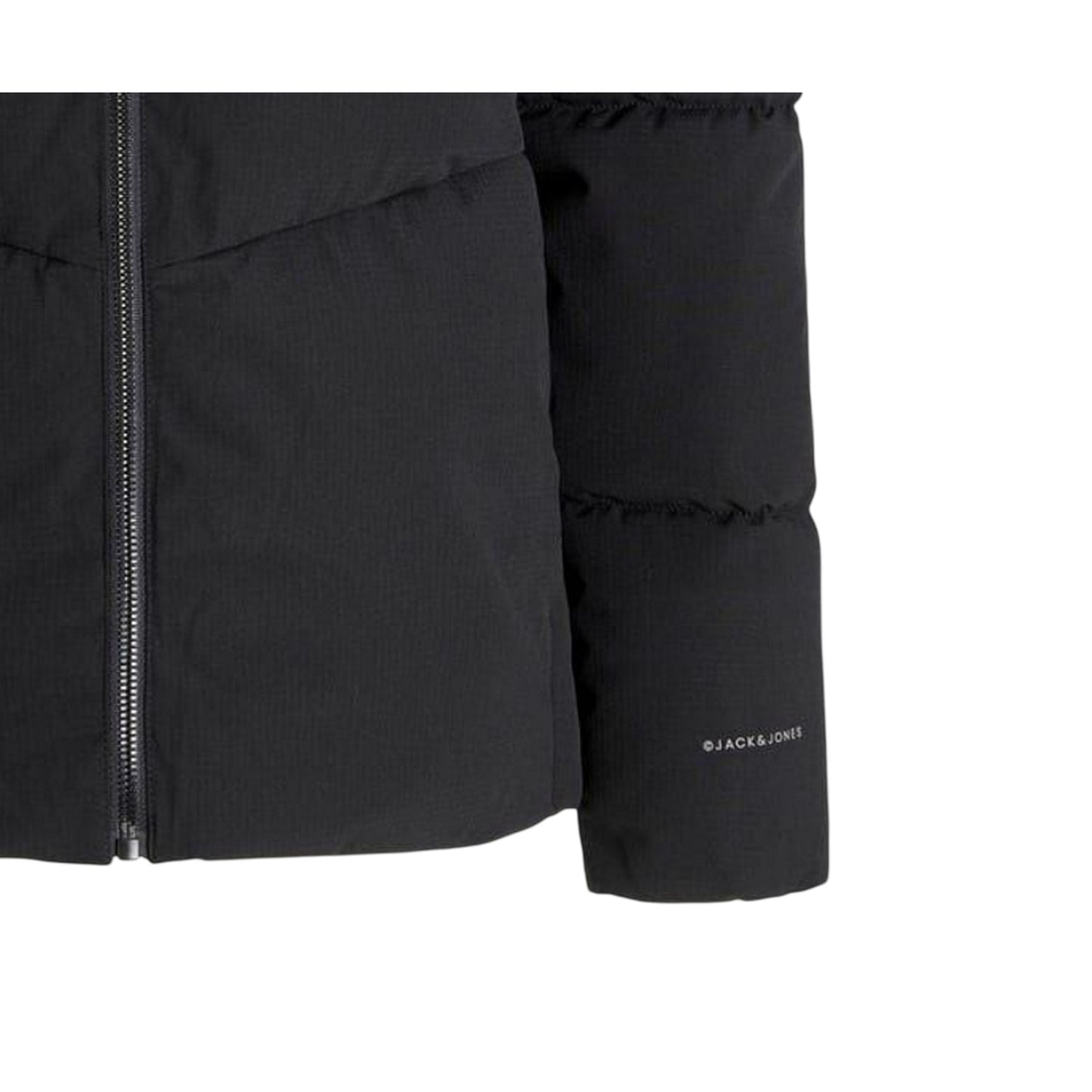Black - Side - Jack And Jones Childrens-Kids Global Puffer Jacket