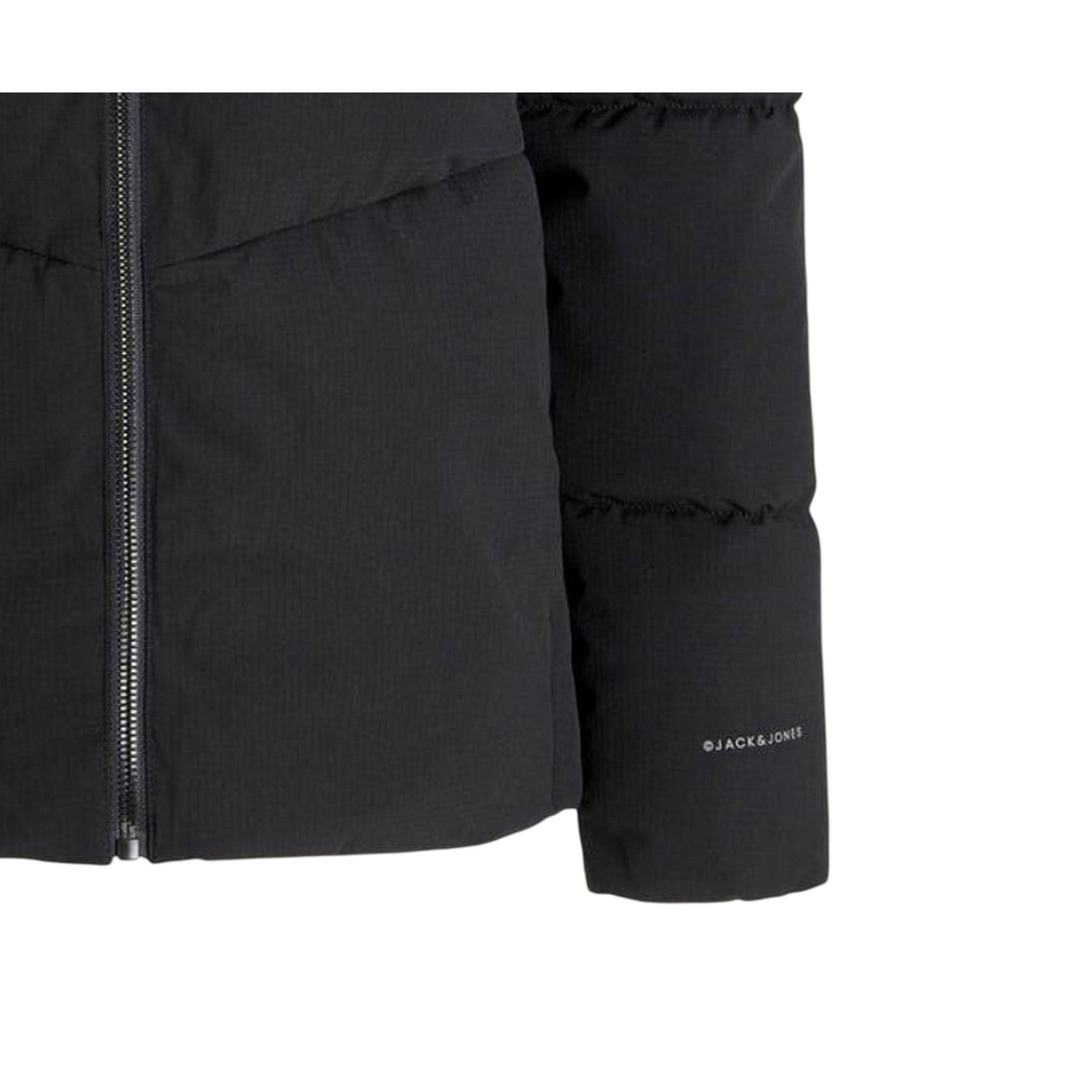 Black - Side - Jack And Jones Childrens-Kids Global Puffer Jacket