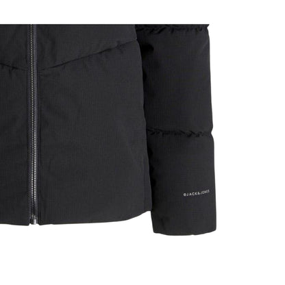 Black - Side - Jack And Jones Childrens-Kids Global Puffer Jacket