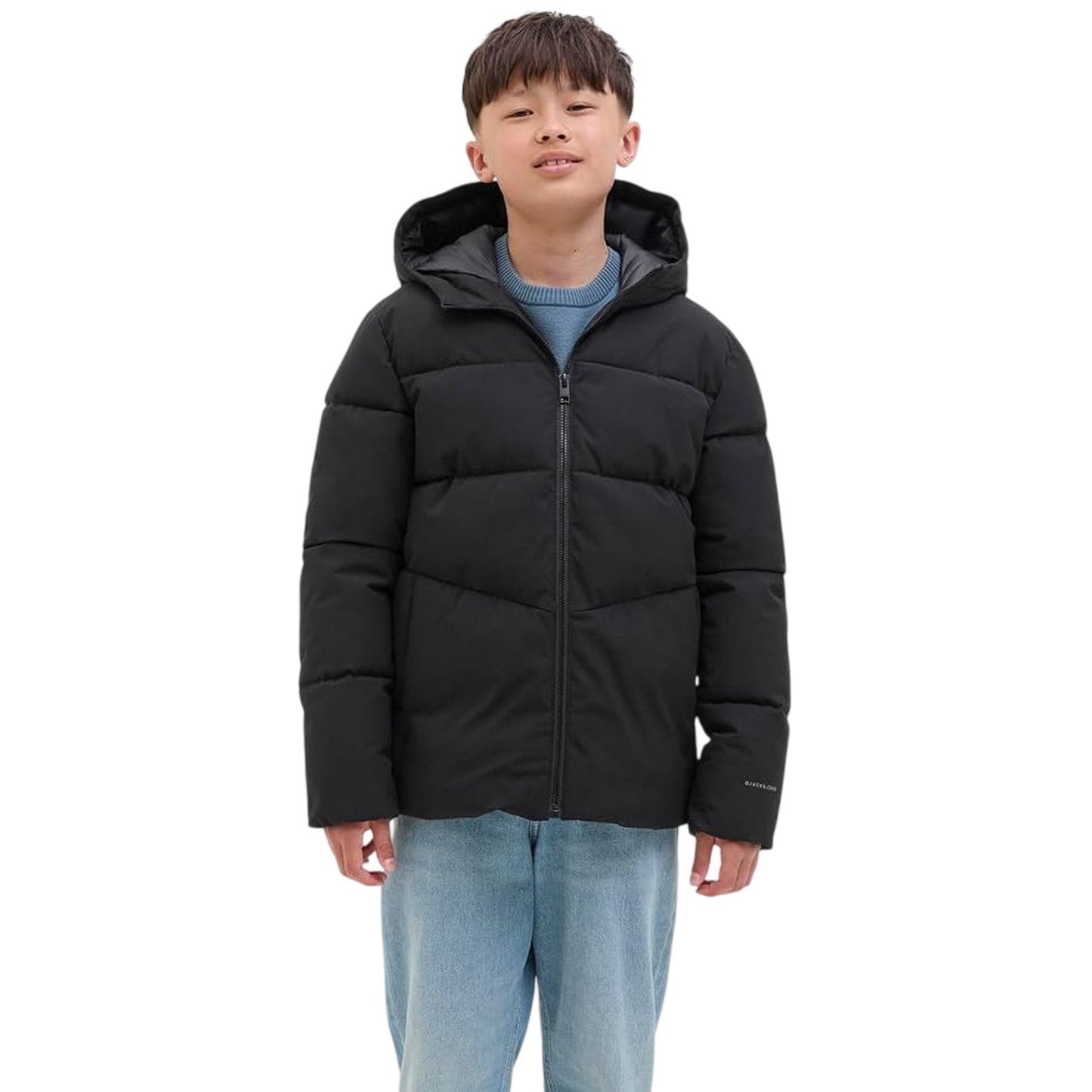 Black - Lifestyle - Jack And Jones Childrens-Kids Global Puffer Jacket
