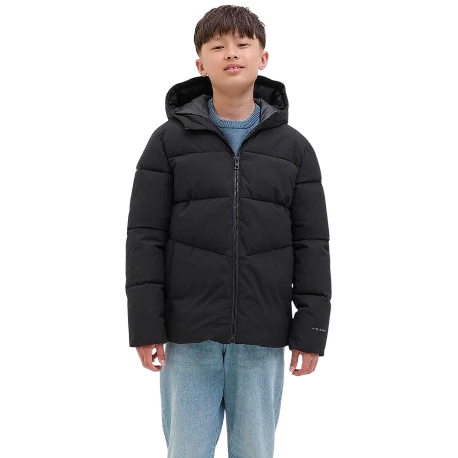 Black - Lifestyle - Jack And Jones Childrens-Kids Global Puffer Jacket