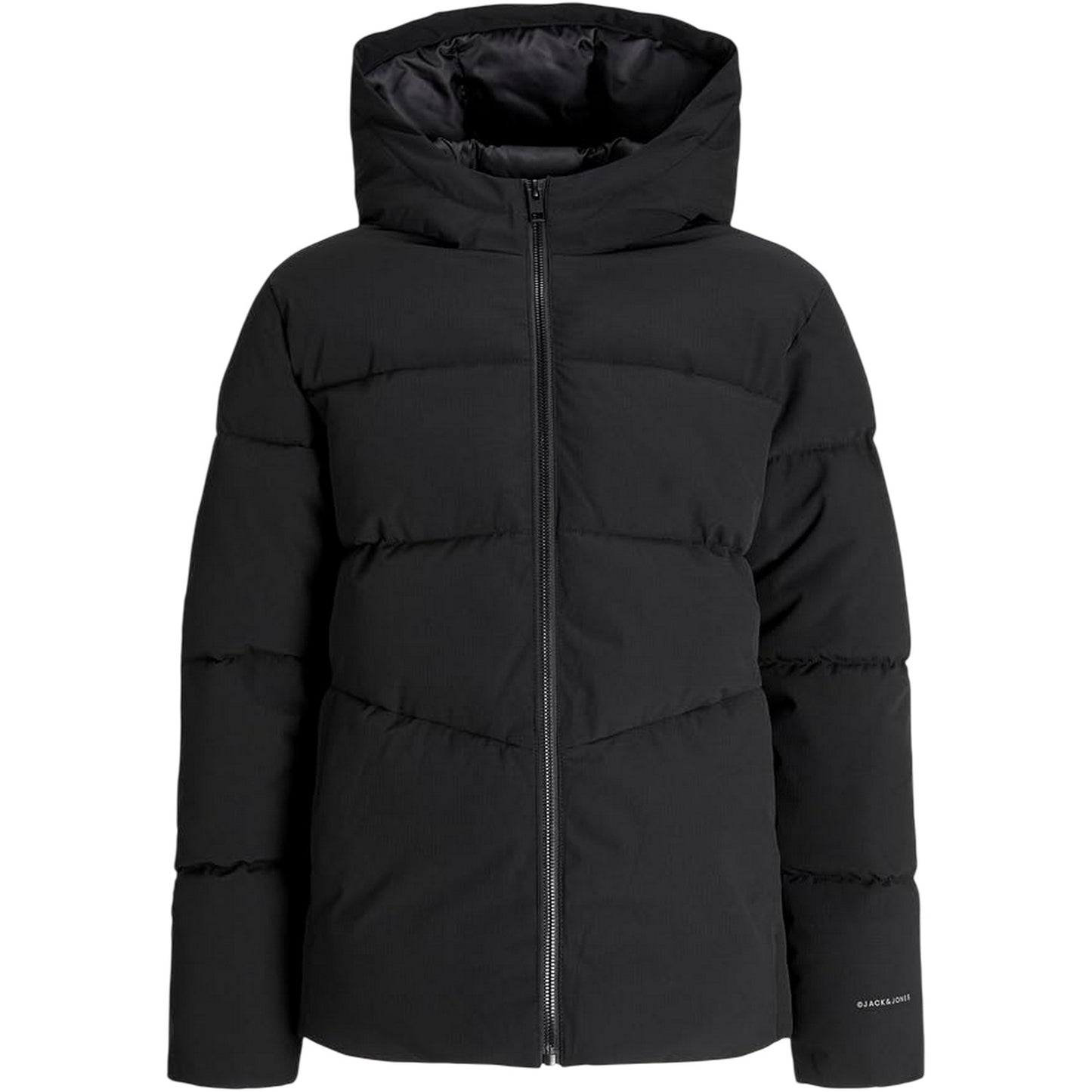 Black - Front - Jack And Jones Childrens-Kids Global Puffer Jacket