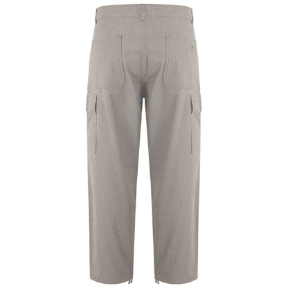 Beige - Back - SoulCal Mens Plain Cargo Trousers