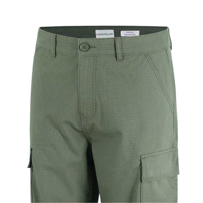 Khaki Green - Lifestyle - SoulCal Mens Plain Cargo Trousers