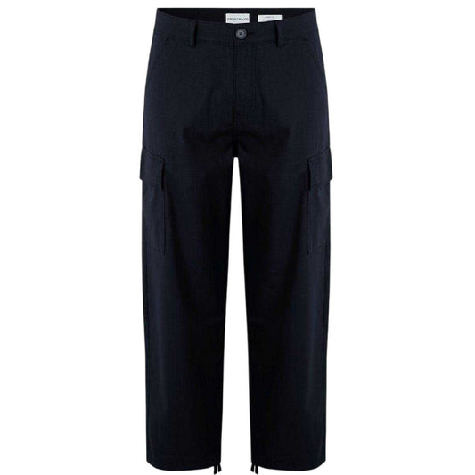 Black - Front - SoulCal Mens Plain Cargo Trousers