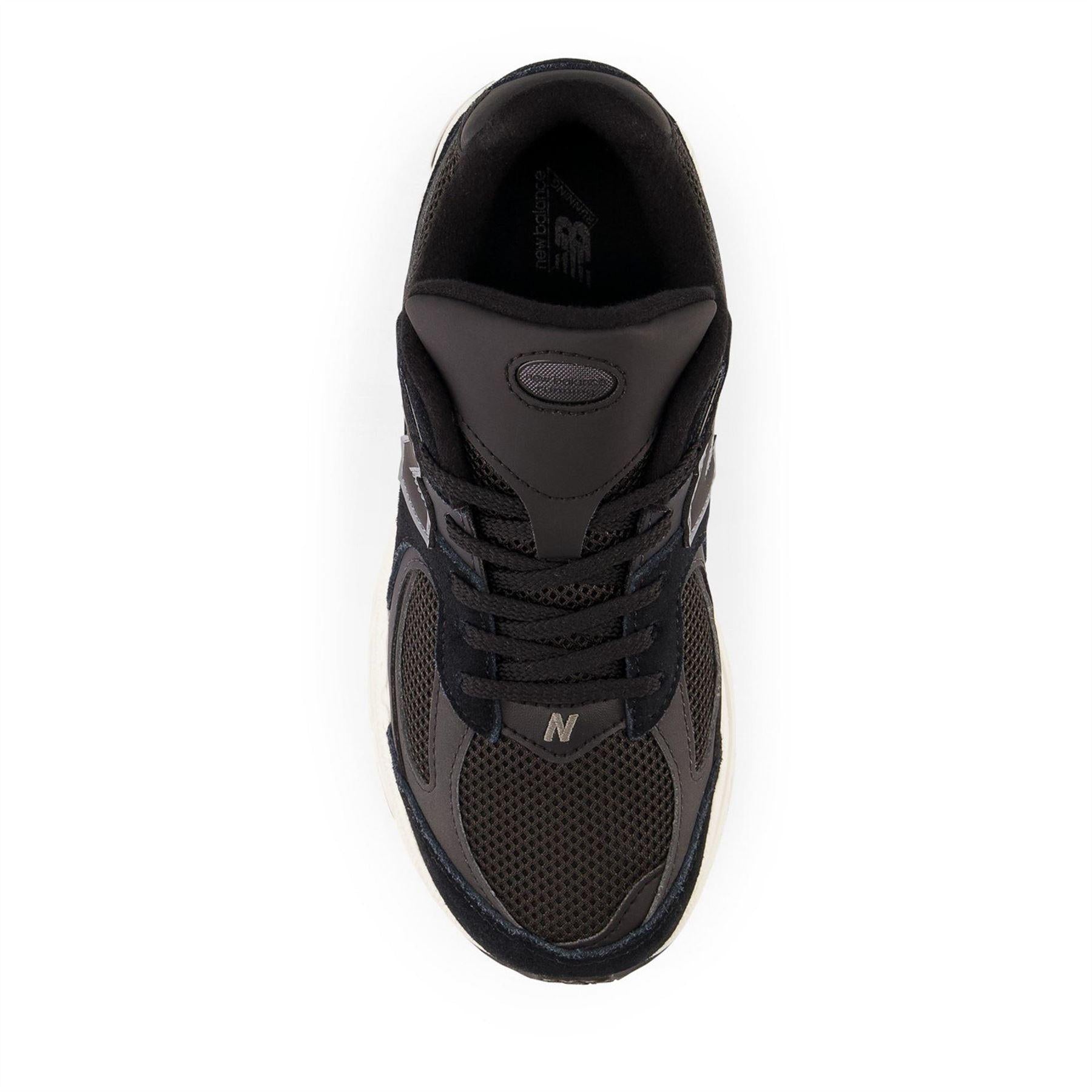 Black-White - Lifestyle - New Balance Childrens-Kids 2002 Suede Trainers