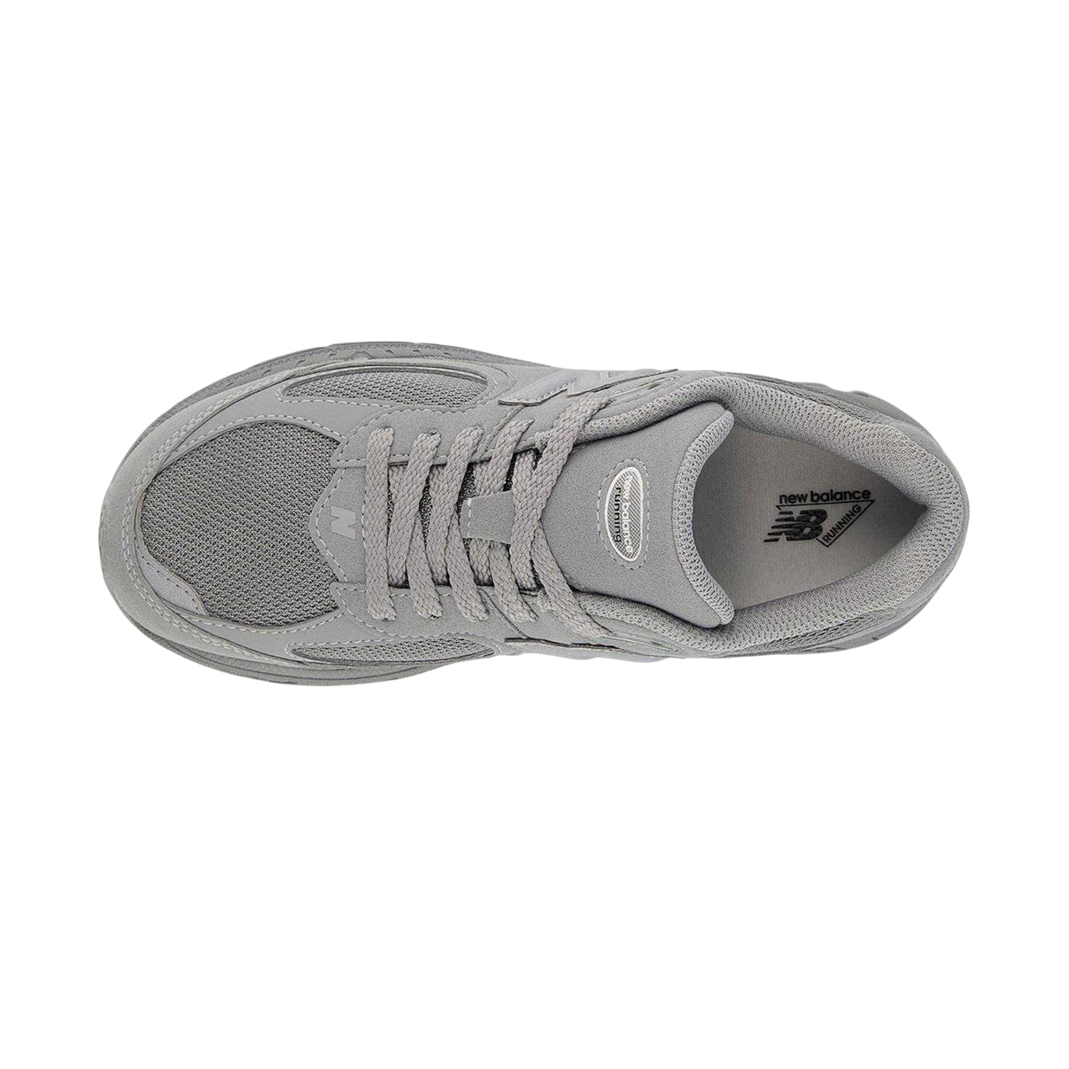 Grey - Side - New Balance Childrens-Kids 2002 Suede Trainers