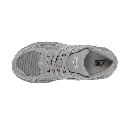 Grey - Side - New Balance Childrens-Kids 2002 Suede Trainers