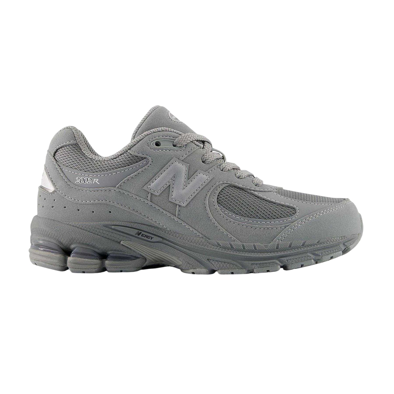 Grey - Front - New Balance Childrens-Kids 2002 Suede Trainers