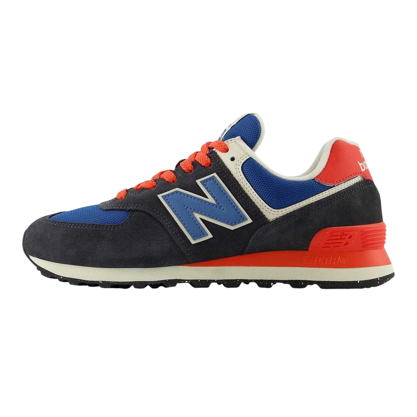 Grey - Back - New Balance Mens 574 Suede Trainers