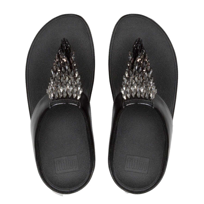 Black - Lifestyle - Fit Flop Womens-Ladies Rumba Ombre Toe Post Sandals