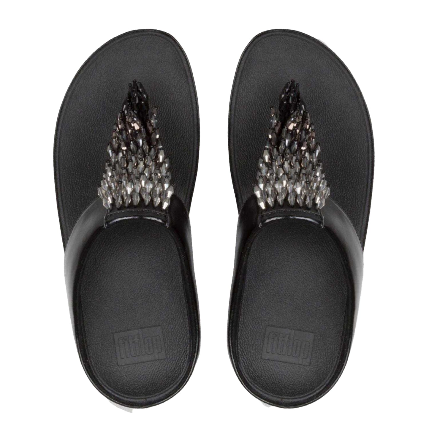 Black - Lifestyle - Fit Flop Womens-Ladies Rumba Ombre Toe Post Sandals