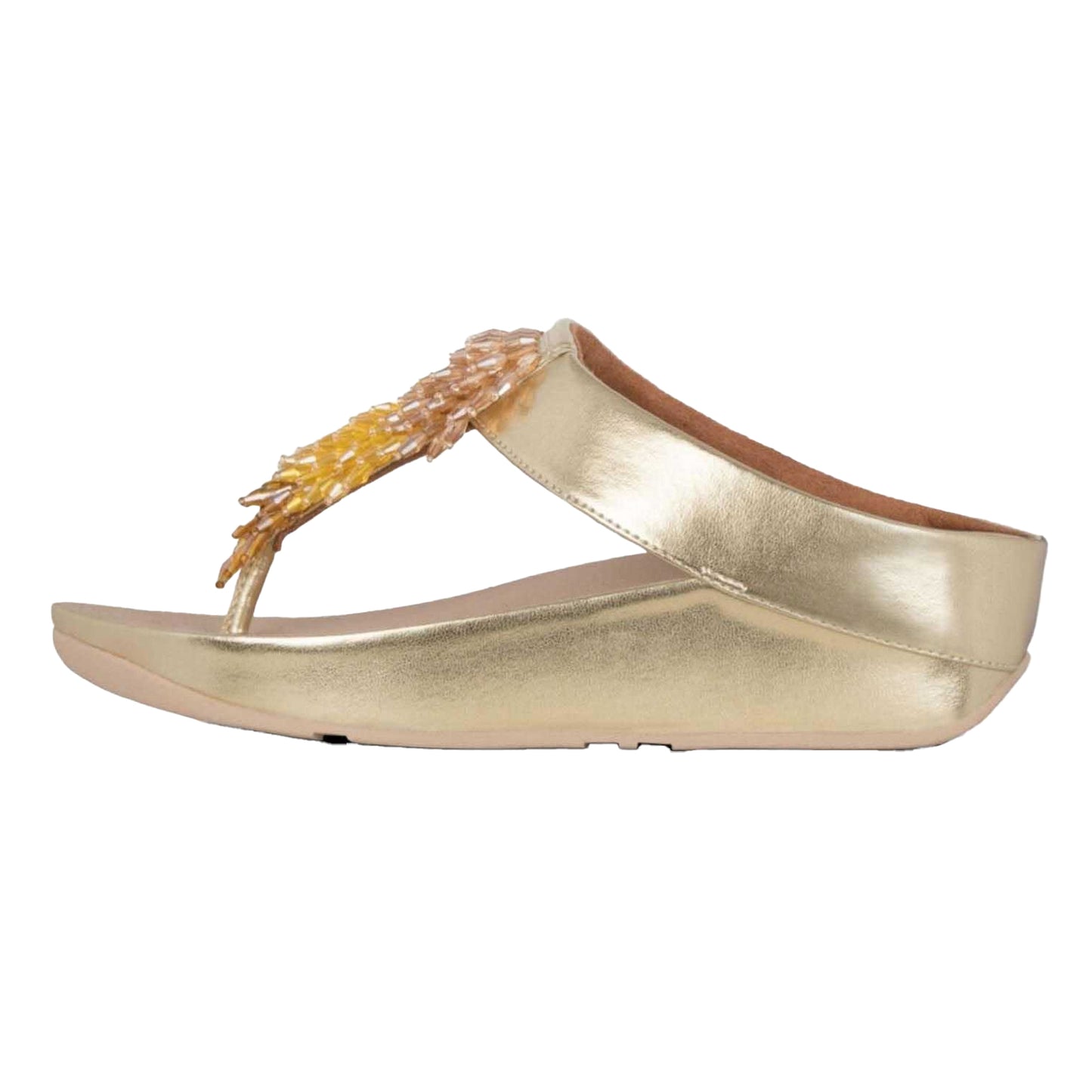 Golden - Back - Fit Flop Womens-Ladies Rumba Ombre Toe Post Sandals