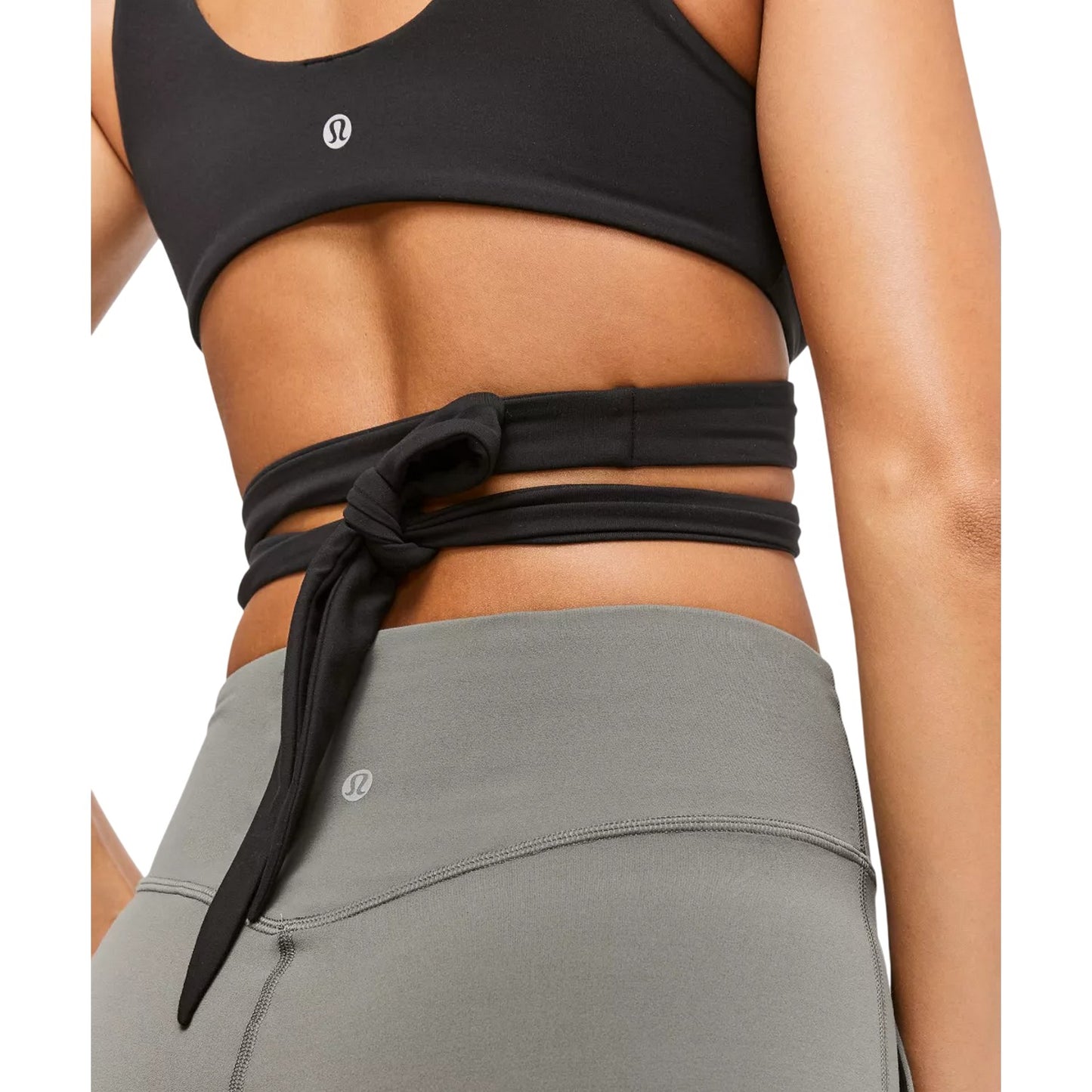 Black - Side - Brave Soul Womens-Ladies Wrap Front Bikini Top