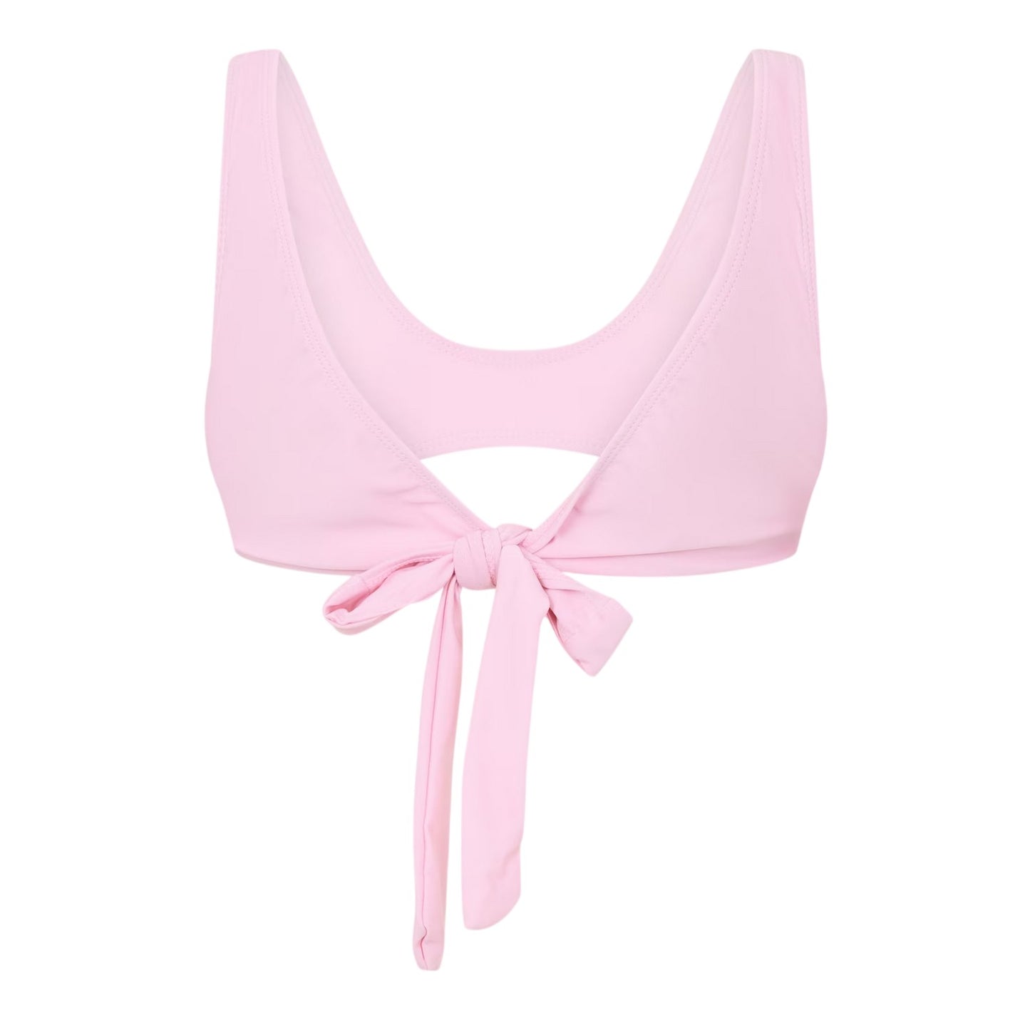 Pink - Front - Brave Soul Womens-Ladies Wrap Front Bikini Top