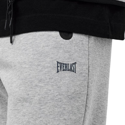 Grey Marl - Side - Everlast Mens Athletic Jogging Bottoms