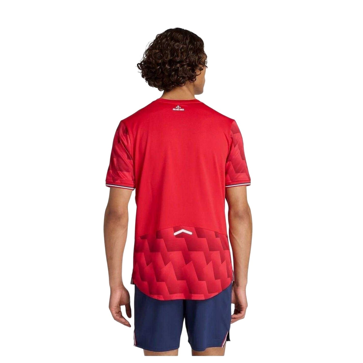 Red - Back - New Balance Mens Lille 25-26 Football Home Shirt