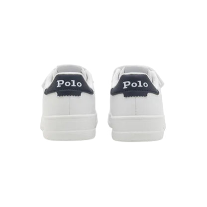White-Navy - Back - Ralph Lauren Baby Flat Court Shoes