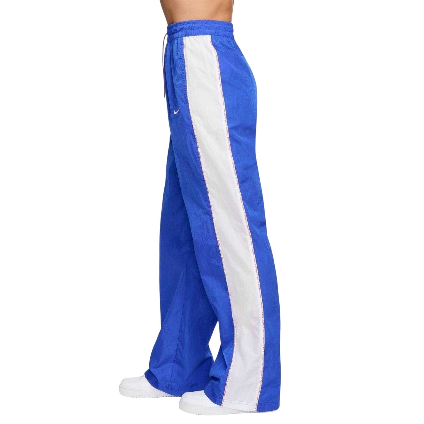 Blue-White - Side - Nike Womens-Ladies England FA Tracksuit Bottoms