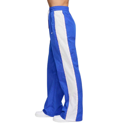 Blue-White - Side - Nike Womens-Ladies England FA Tracksuit Bottoms
