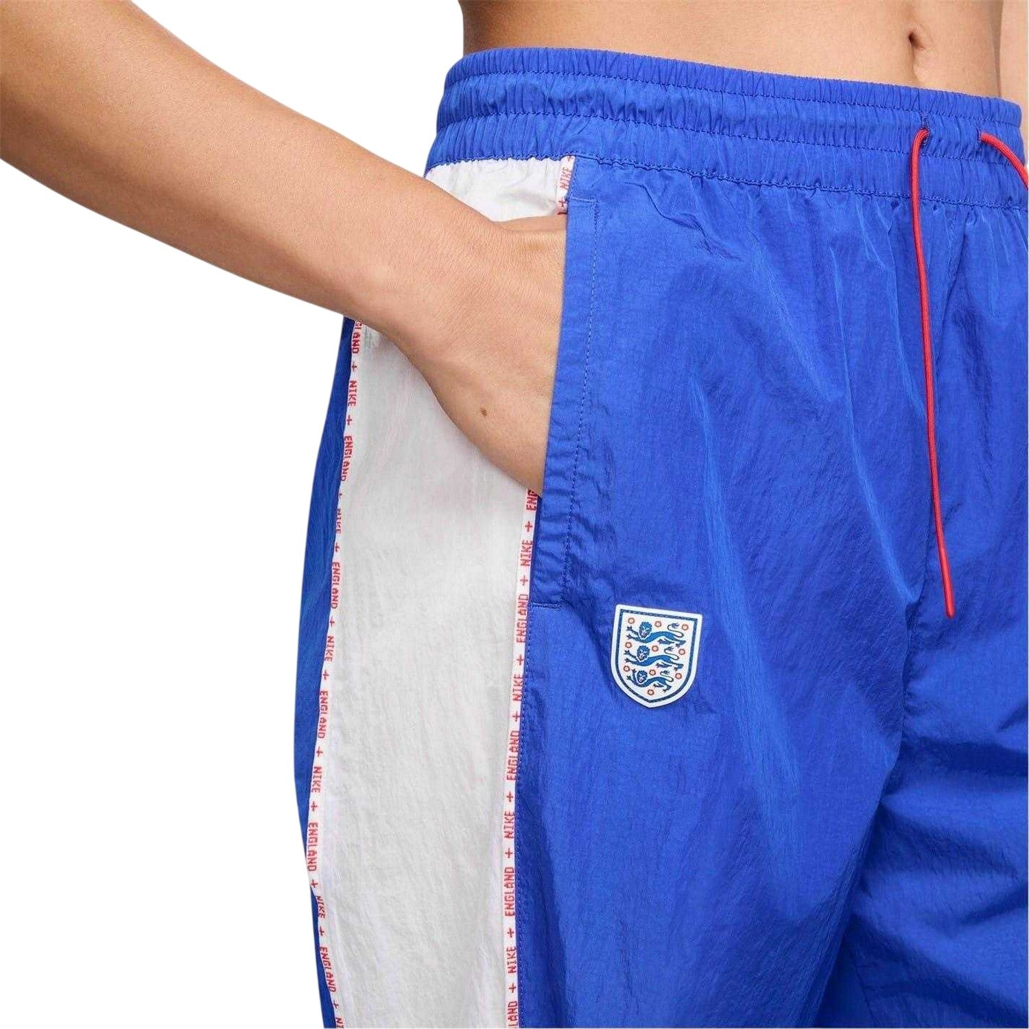 Blue-White - Lifestyle - Nike Womens-Ladies England FA Tracksuit Bottoms