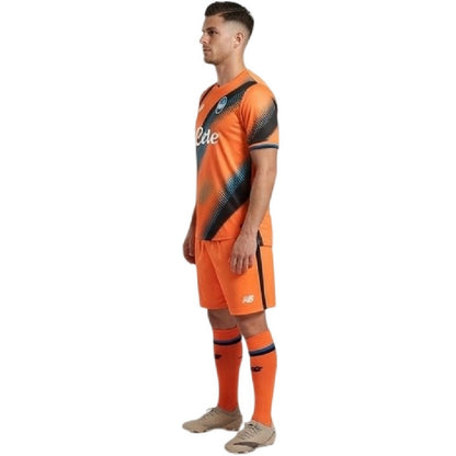Orange - Side - New Balance Mens Atlanta 25-26 Football Shirt